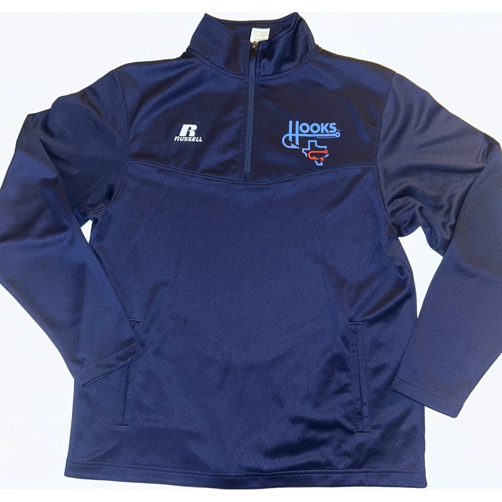 Russell Athletic Hooks‎ Texas Quarter Zip Pullover Jacket - Men's Medium